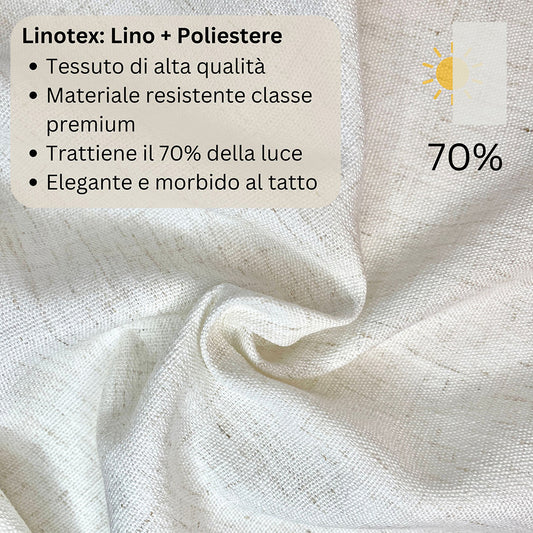 Tenda a pannello Lino semi-filtrante | pannello scorrevole
