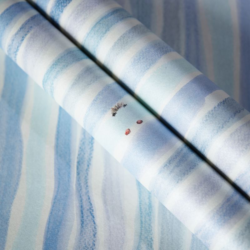 Carta da parati Curious Blue per cameretta in TNT premium