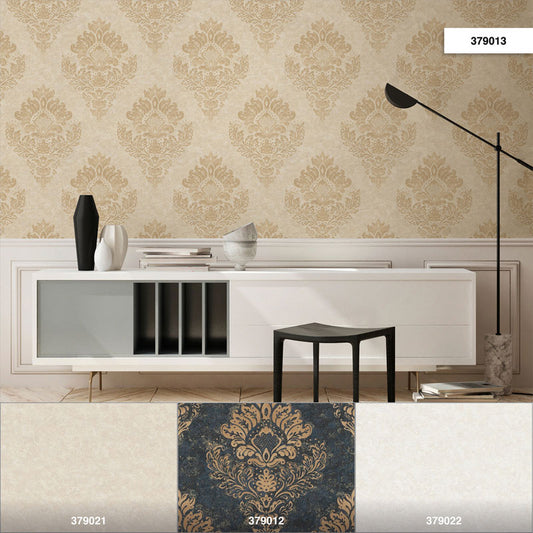 Carta da parati Damascata Barocco Beige