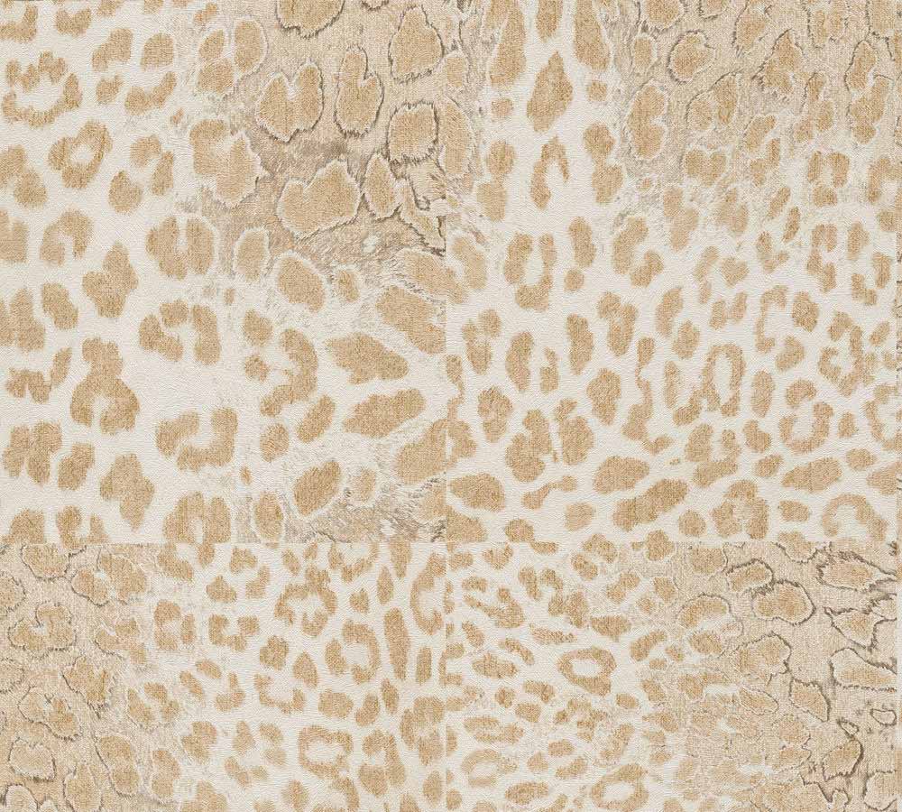 Carta da parati Pelle di Leopardo Beige