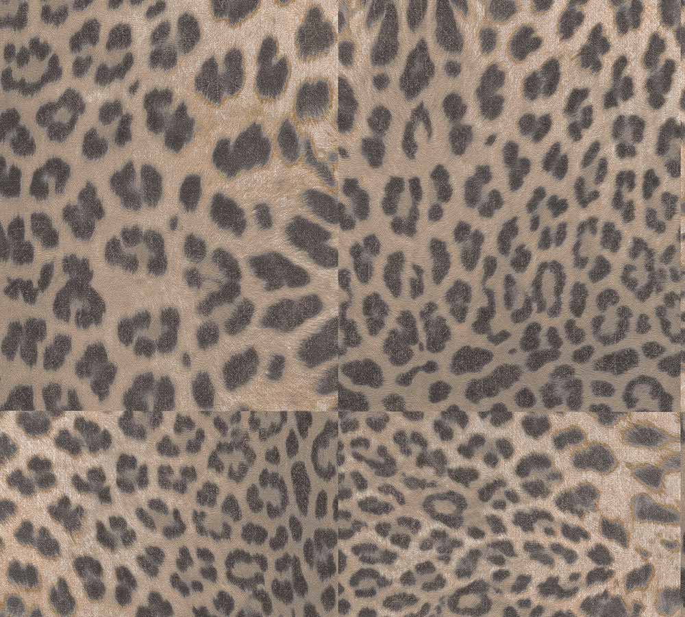 Carta da parati Pelle di Leopardo Marrone