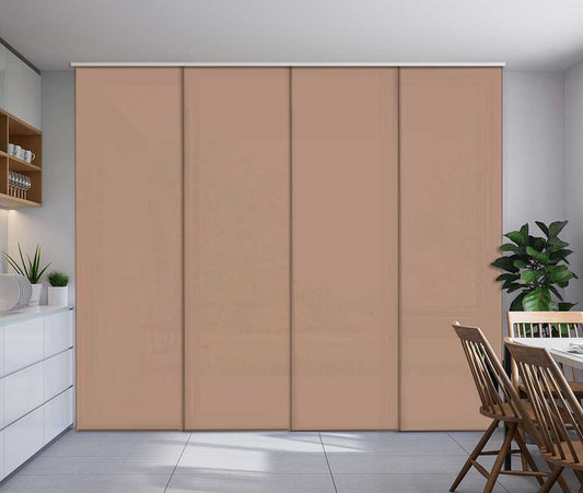 Tenda a pannello Beige Tortora | pannello scorrevole tinta unita