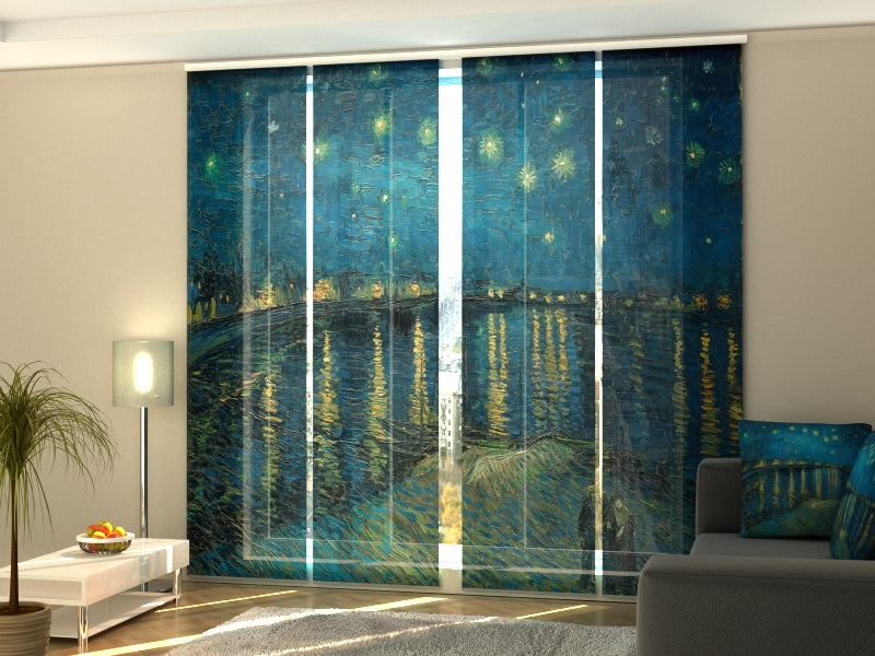 Tenda a pannelli scorrevoli Notte Stellata sul Rodano