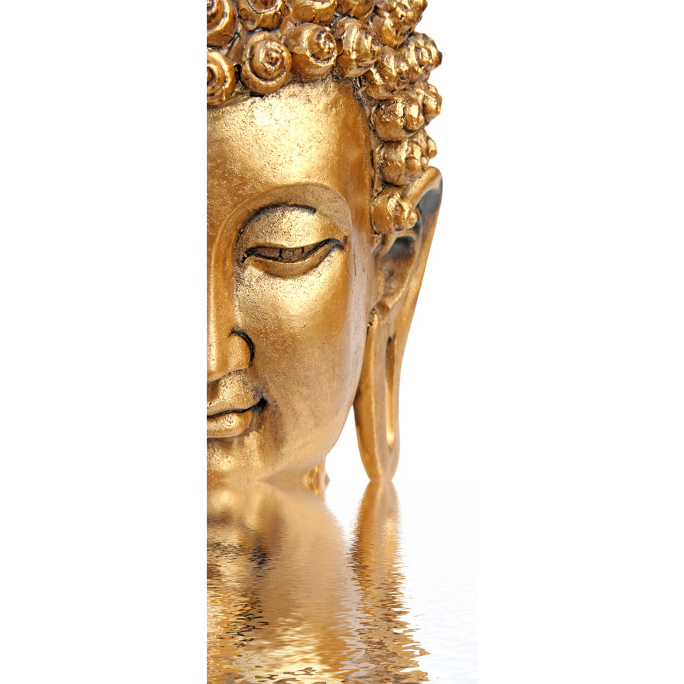 Adesivo per porta Buddha Dorato