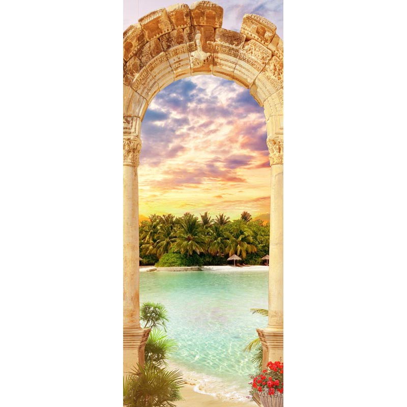 Adesivo per porta Tropici