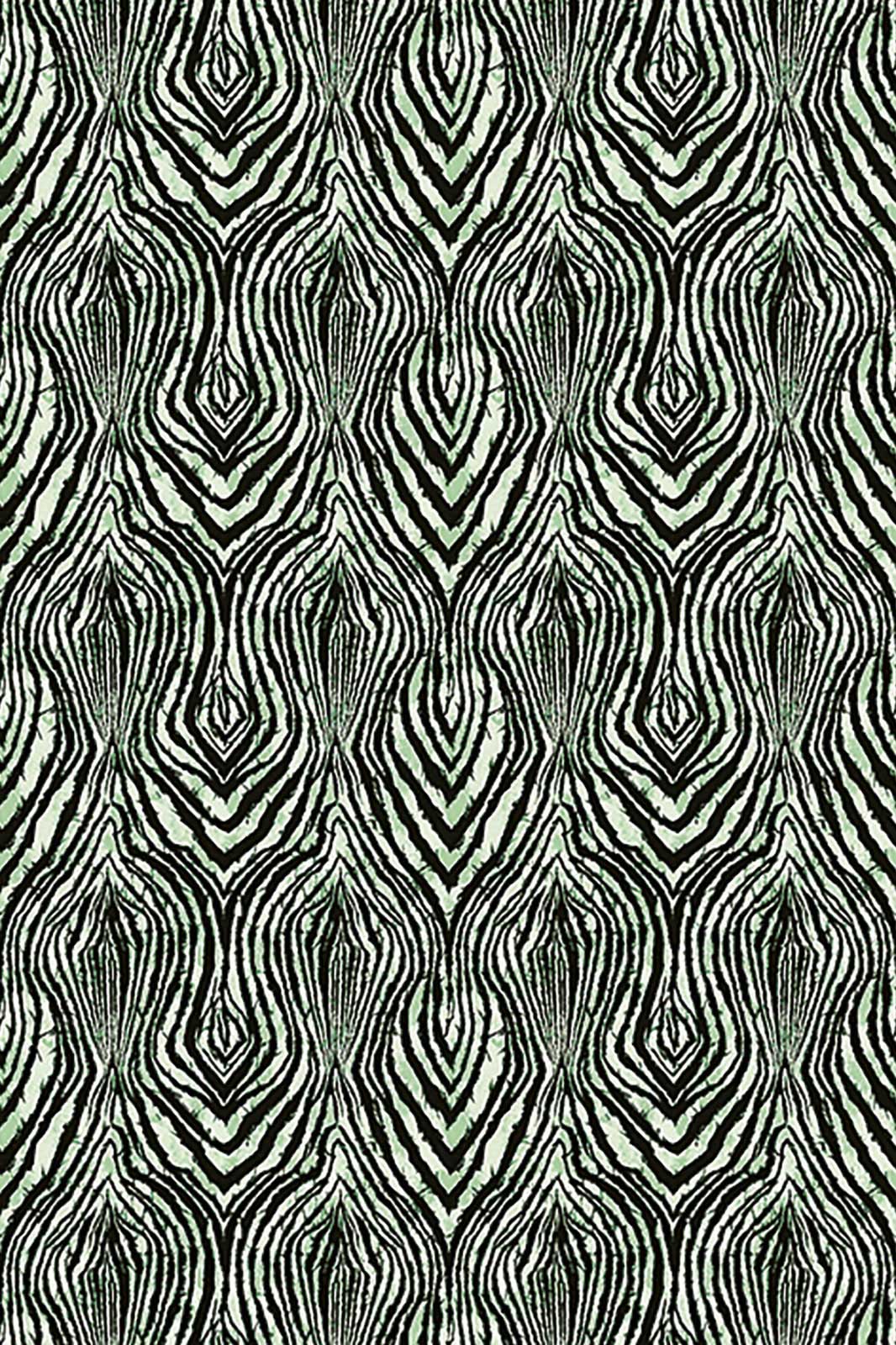 Pannello Africa Zebra Green | Roberto Cavalli 9