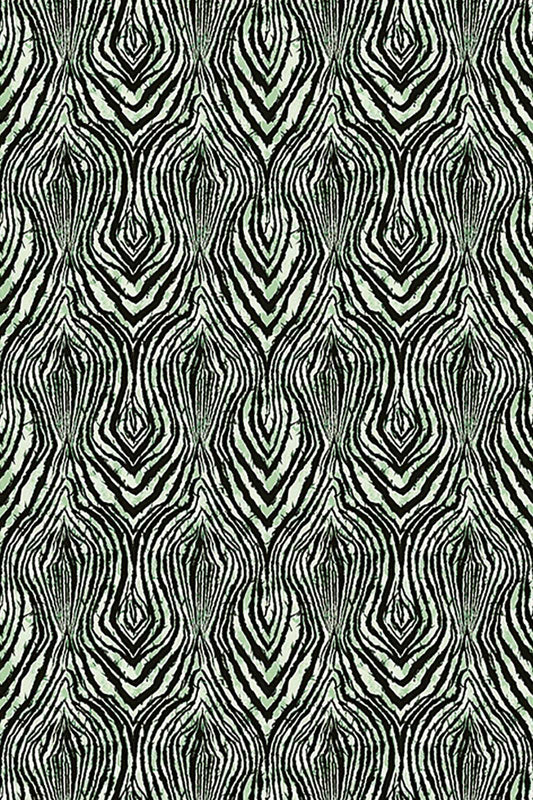 Pannello Africa Zebra Green | Roberto Cavalli 9