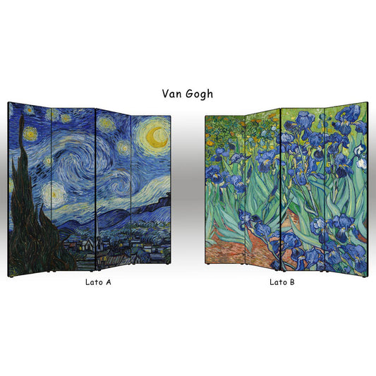 Separè paravento Van Gogh bifacciale