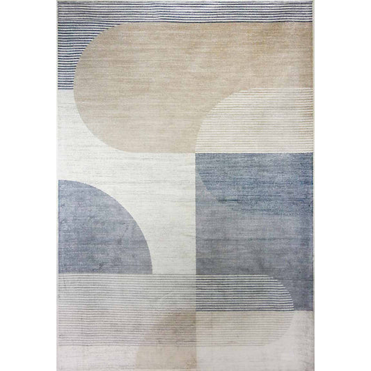 Tappeto moderno Lotus Azzurro Beige