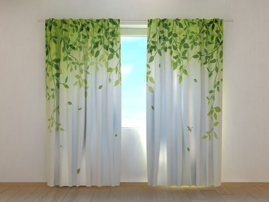 Tenda classica Foglie decorativa