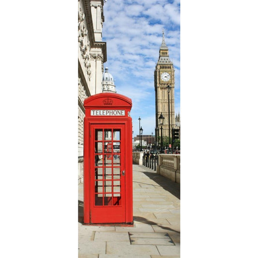 Adesivo per porta Cabina Rossa