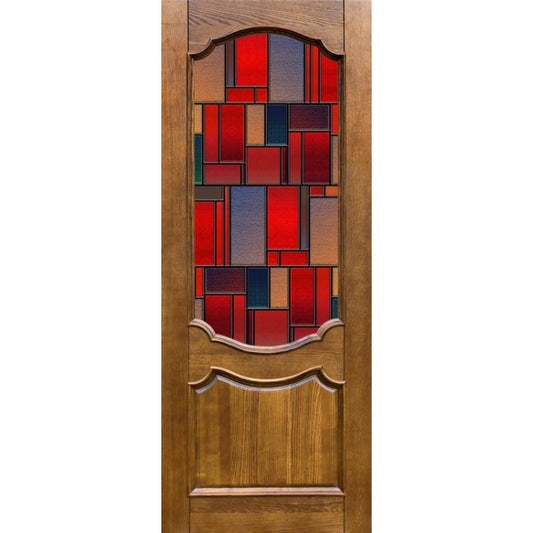 Adesivo per porta Vetro Rosso
