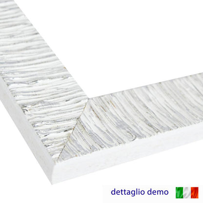 Quadro religioso Angioletti con glitter e cornice argento