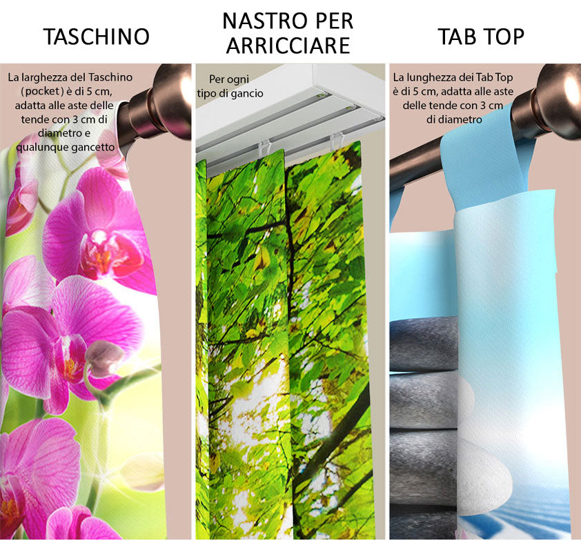 Tenda classica Bosco decorativa