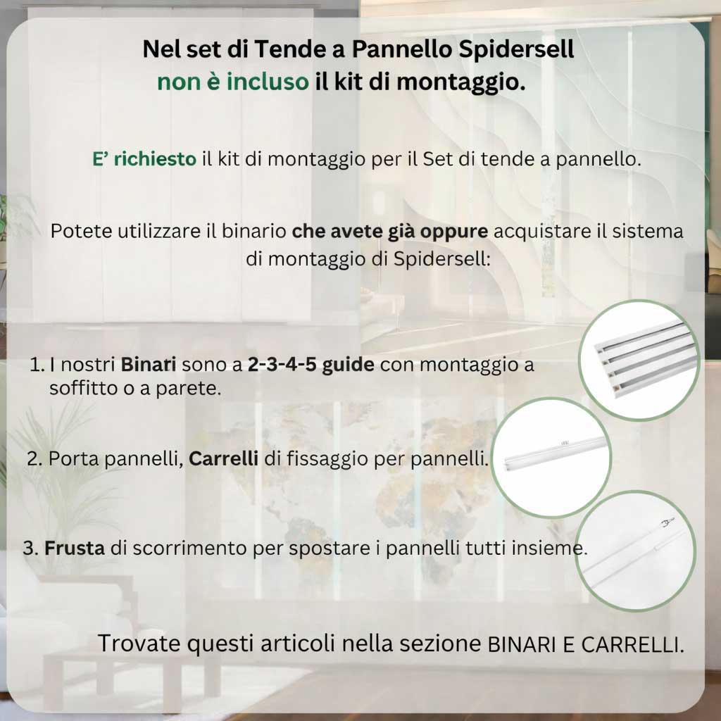 Tenda a pannelli scorrevoli Cascate nel Bosco