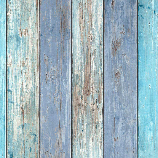 Carta da parati legno vintage azzurro