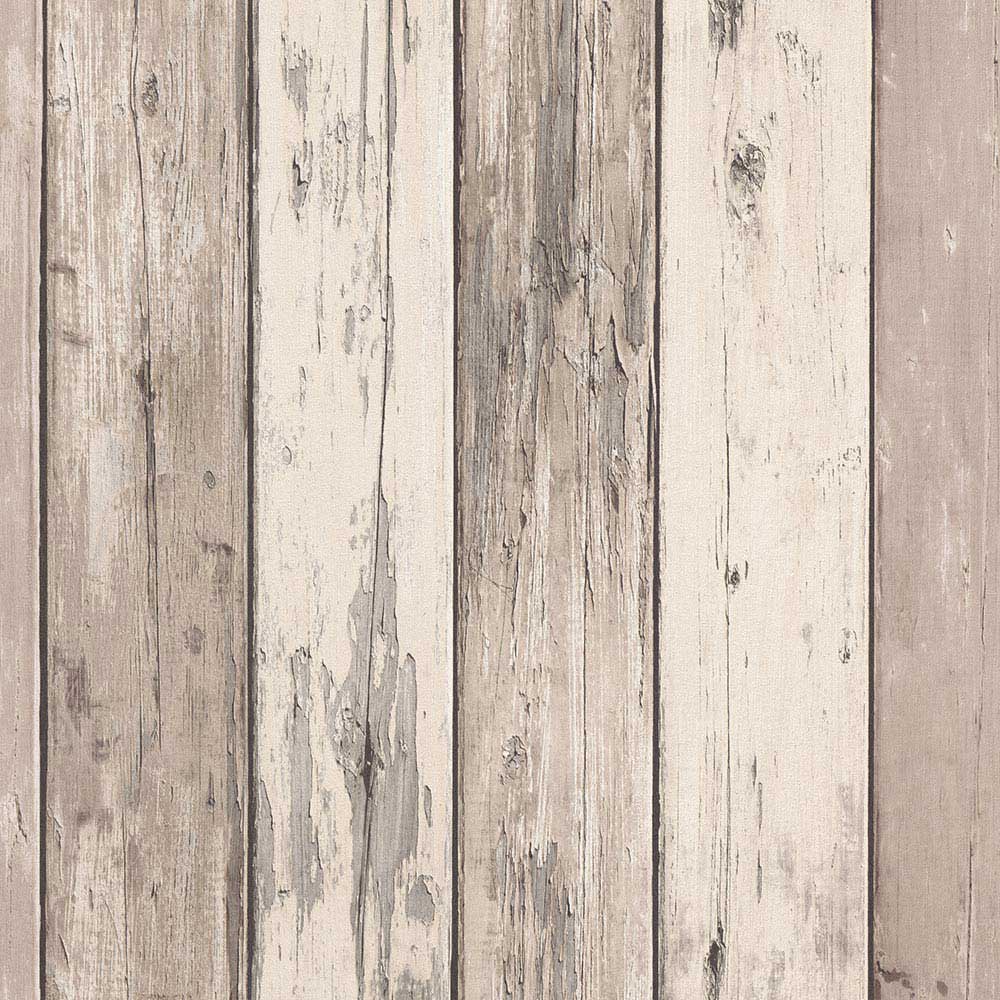 Carta da parati legno vintage beige