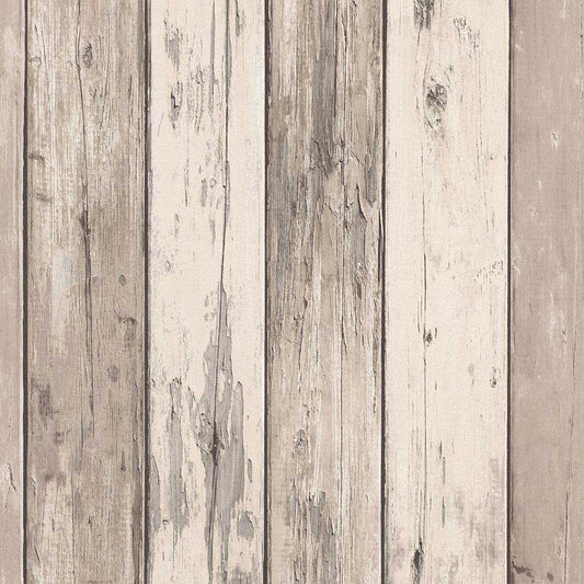 Carta da parati legno vintage beige
