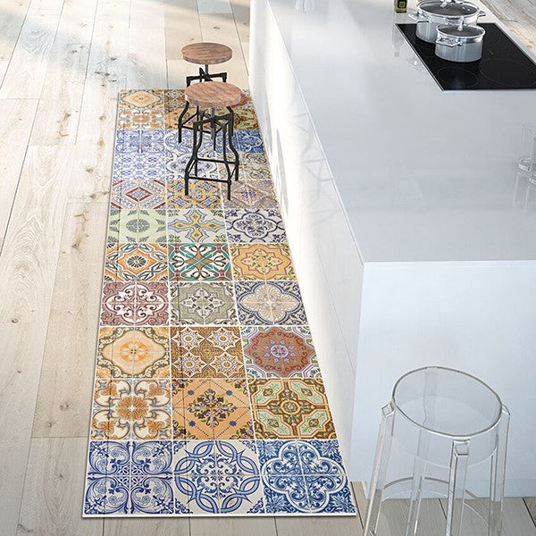 Passatoia in vinile Azulejos Color