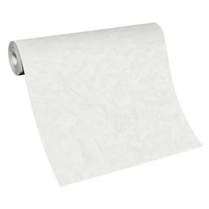 Carta da parati spatolato Bianco cangiante in TNT