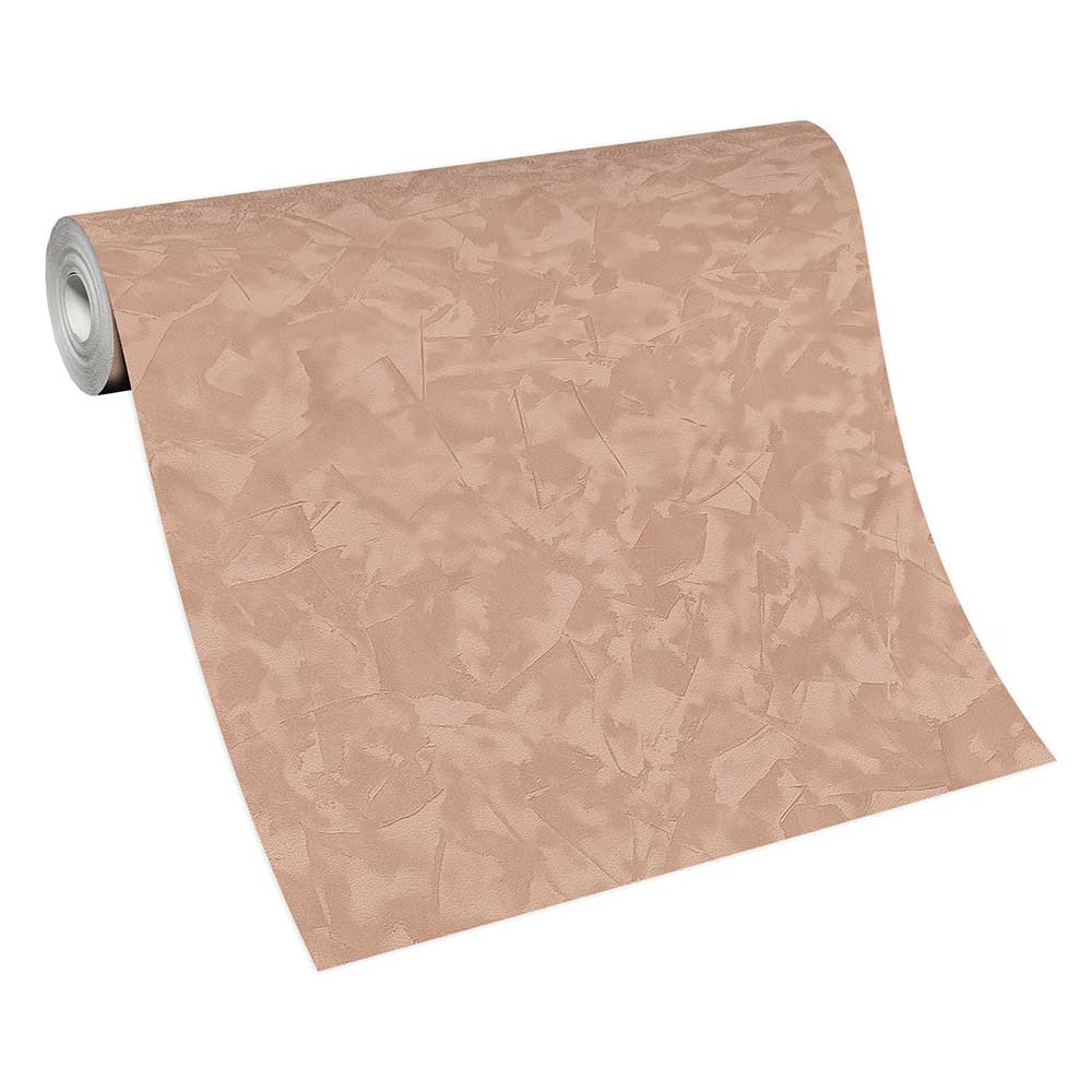 Carta da parati spatolato Rosa Antico cangiante in TNT