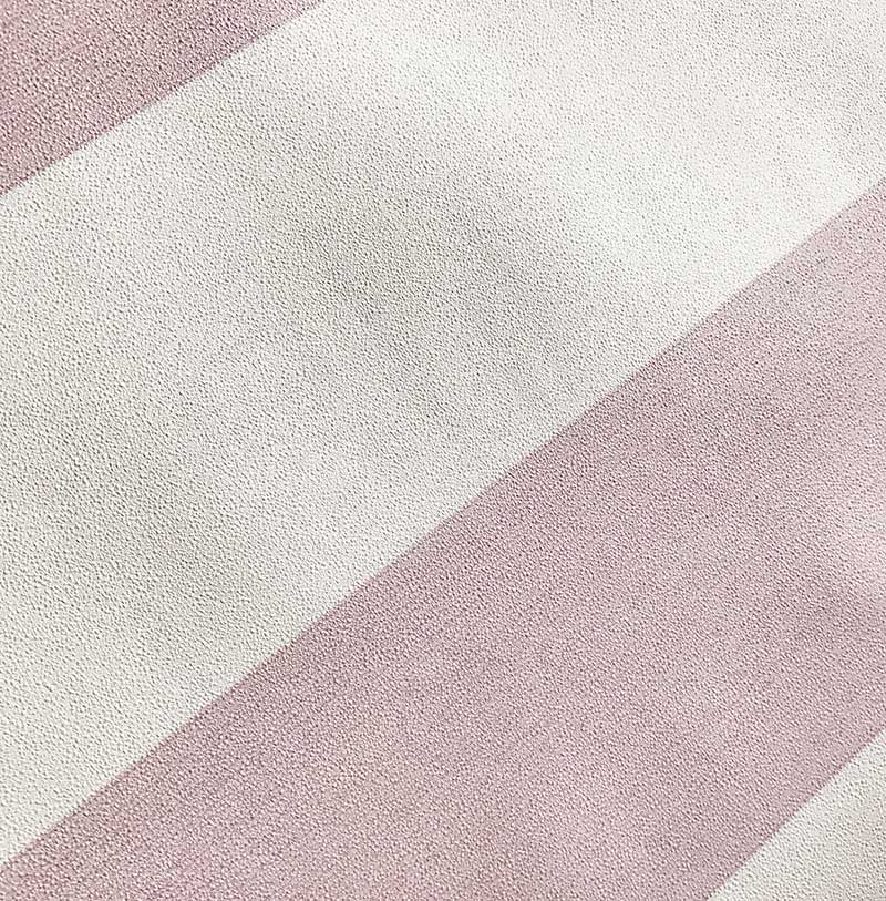 Carta da parati a righe medie Rosa e Bianco in TNT