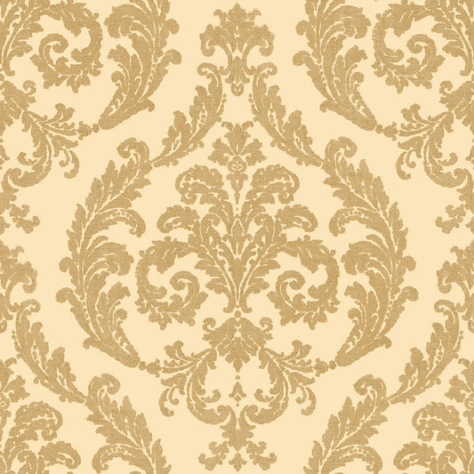 Carta da parati Damascata Residenza Beige