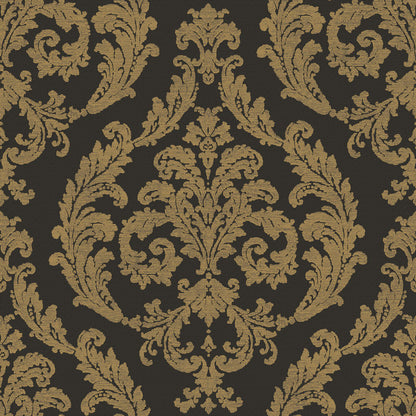 Carta da parati Damascata Residenza Brown
