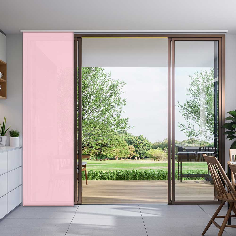 Tenda a pannello Rosa | pannello scorrevole tinta unita