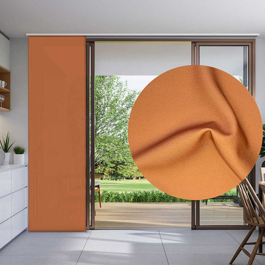 Tenda a pannello Marrone Caramello | pannello scorrevole tinta unita