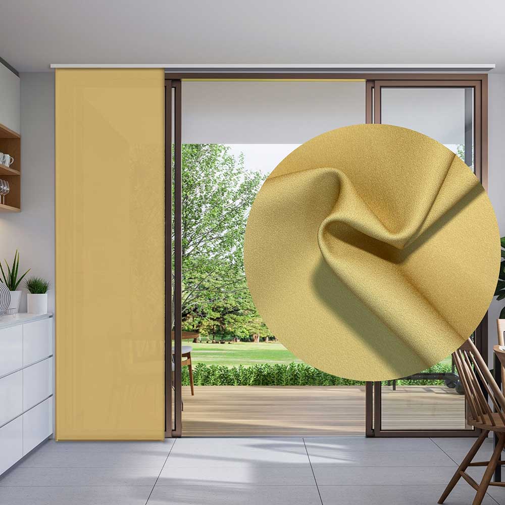 Tenda a pannello Giallo Senape | pannello scorrevole tinta unita