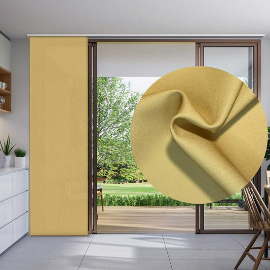 Tenda a pannello Giallo Senape | pannello scorrevole tinta unita