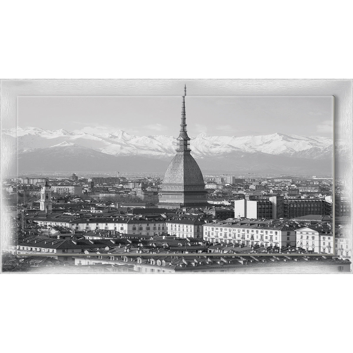 Quadro Torino Mole Antonelliana su tela con cornice decorata