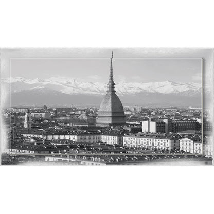 Quadro Torino Mole Antonelliana su tela con cornice decorata