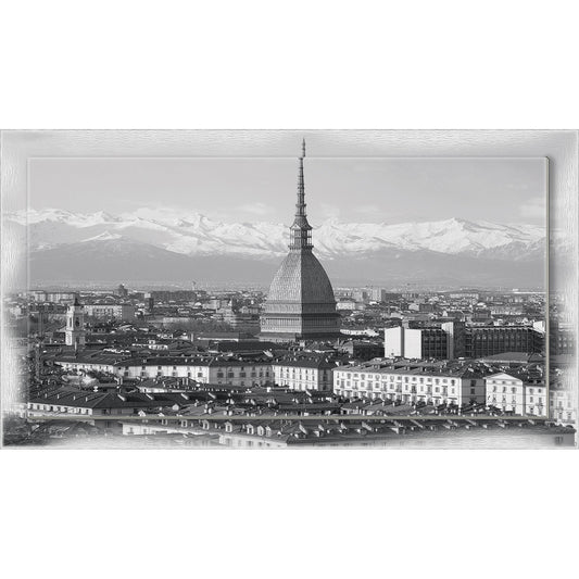 Quadro Torino Mole Antonelliana su tela con cornice decorata