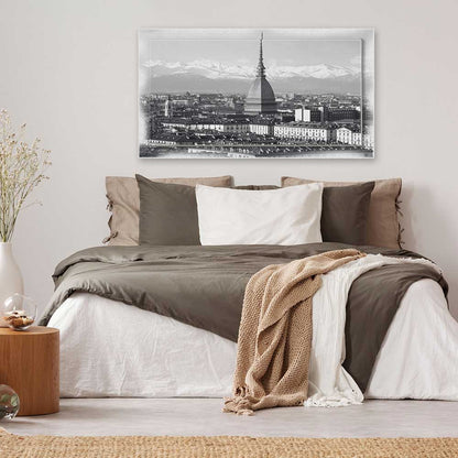 Quadro Torino Mole Antonelliana su tela con cornice decorata