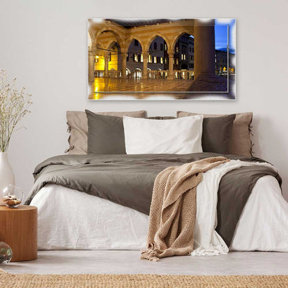 Quadro Udine Archi Loggia Lionello su tela con cornice decorata
