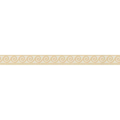 Bordo adesivo Riccioli Geometrici Beige