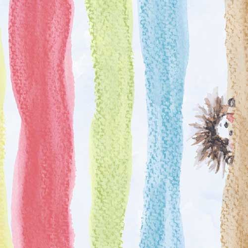 Carta da parati Curious Colors per cameretta in TNT premium