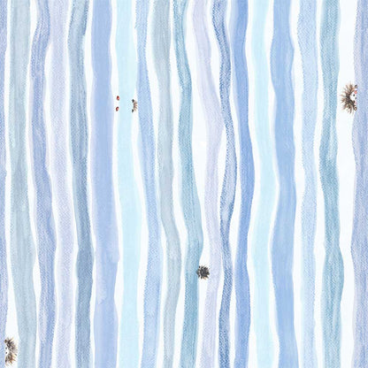 Carta da parati Curious Blue per cameretta in TNT premium