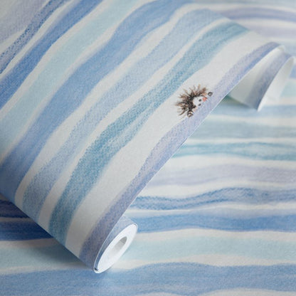 Carta da parati Curious Blue per cameretta in TNT premium