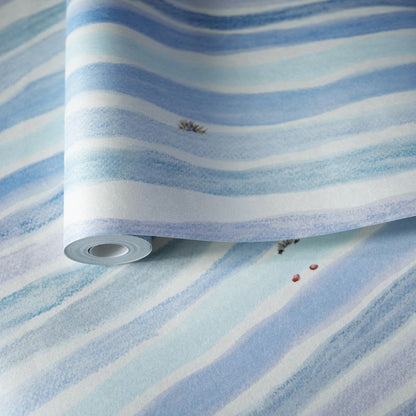 Carta da parati Curious Blue per cameretta in TNT premium