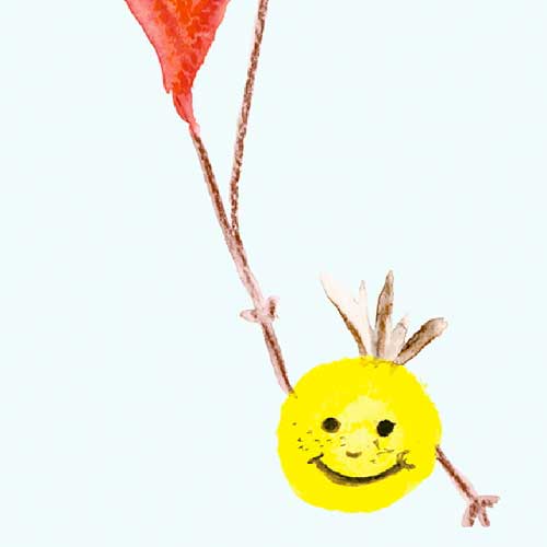 Carta da parati Smile Blue