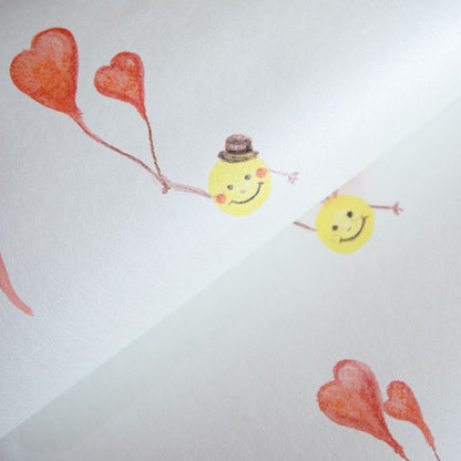 Carta da parati Smile Blue per cameretta in TNT premium