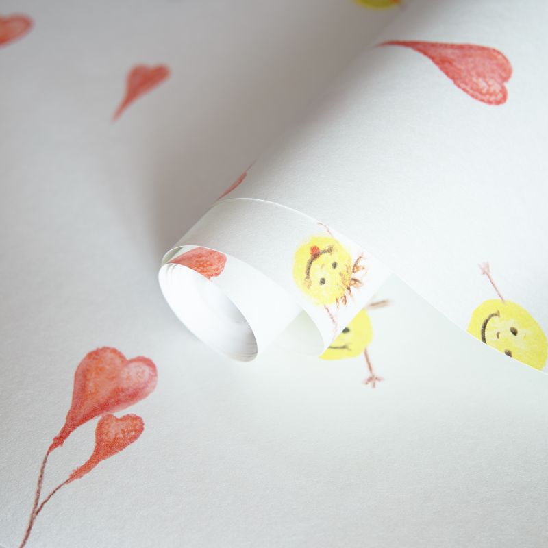 Carta da parati Smile Blue per cameretta in TNT premium