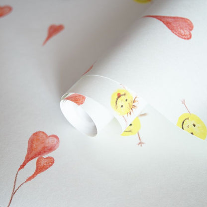 Carta da parati Smile Blue per cameretta in TNT premium