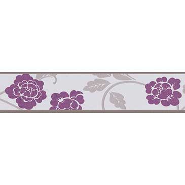 Bordo adesivo Fiore Viola