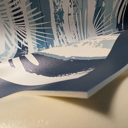 Passatoia in vinile Tropical Blu