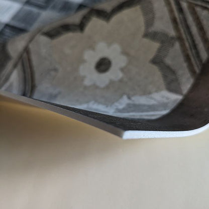 Passatoia in vinile Piastrelle Grigio Marrone