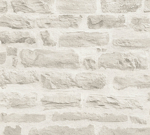 Carta da parati Pietre Clear Grey